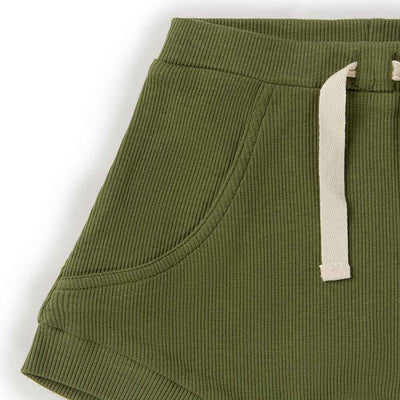 Baby Organic Shorts Olive