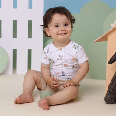 Baby Boys Short Sleeve Bodysuit Dog Park