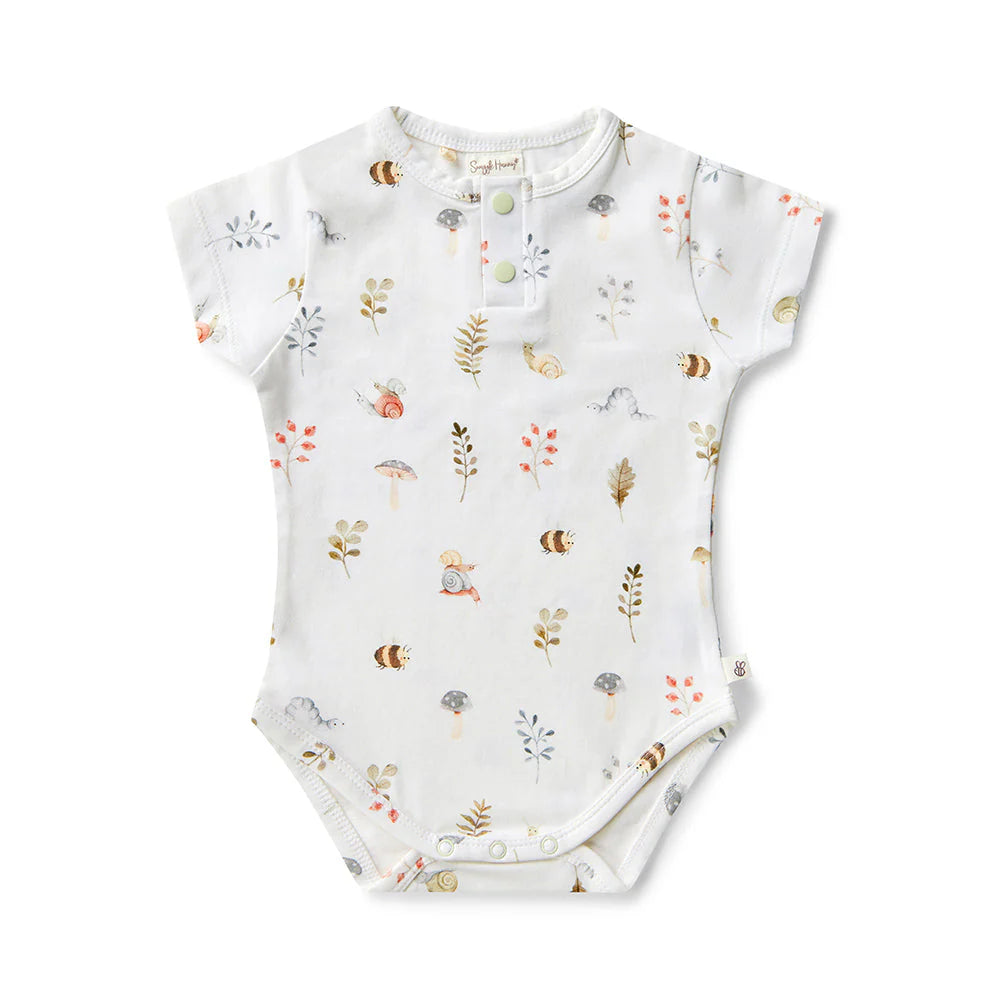 Baby Short Sleeve Garden Friends Bodysuit