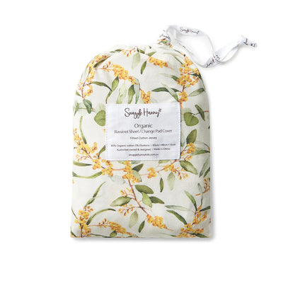 Bassinet Sheet / Change Pad Cover Golden Wattle