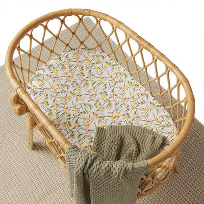 Bassinet Sheet / Change Pad Cover Golden Wattle