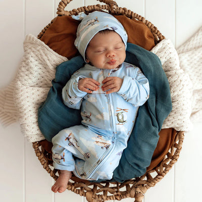Baby Boys Snugglesuit Convertible Romper Taking Flight