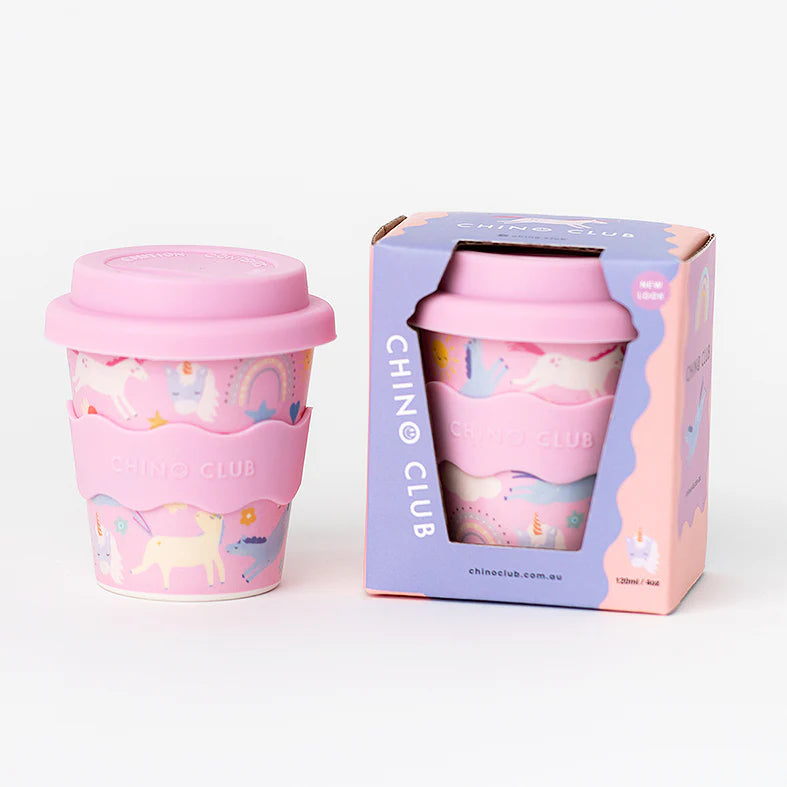 Babychino Cup 4oz Pink Unicorn