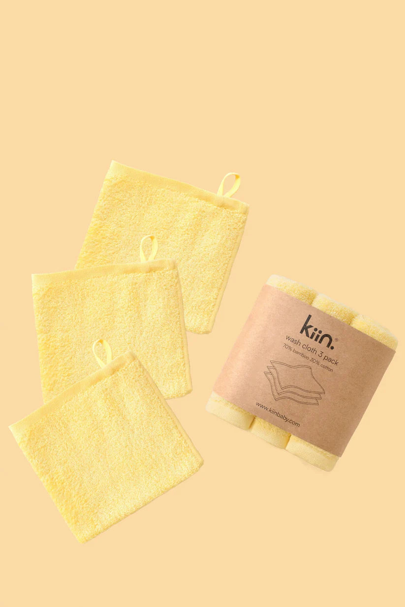 Wash Cloth 3 pack Buttercup