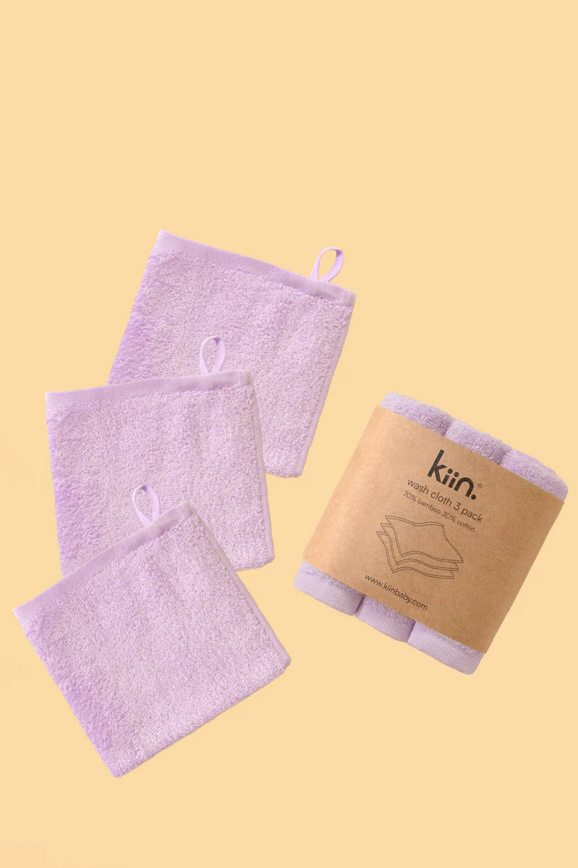 Wash Cloth 3 Pack Lilac