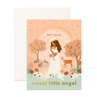 Sweet Little Angel Greeting Card (6623703367740)
