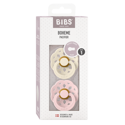 Bibs Boheme Dummies 2 Pack Ivory/Blossom