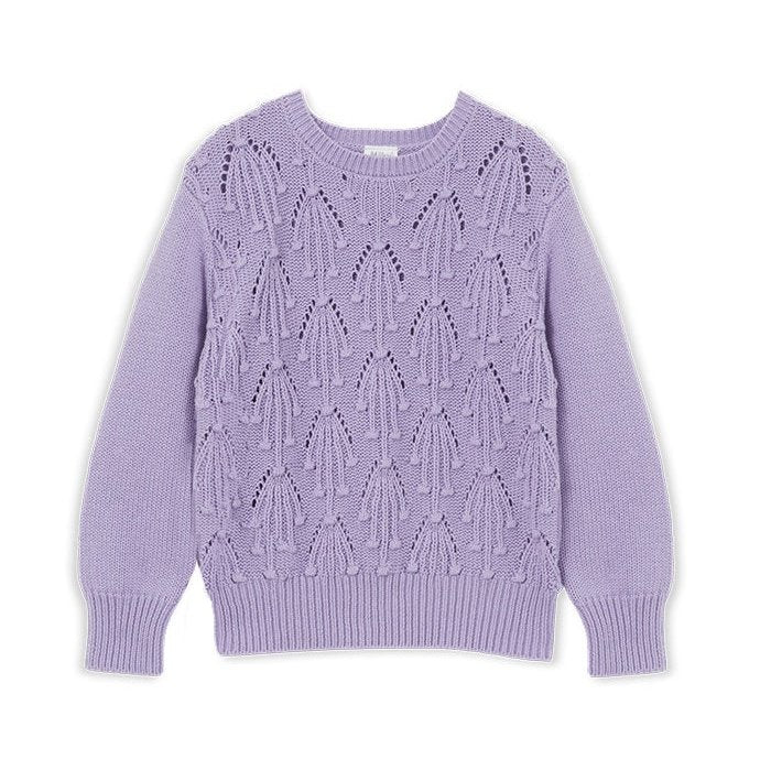 MILKY | Girls Detail Knit Jumper - Lilac