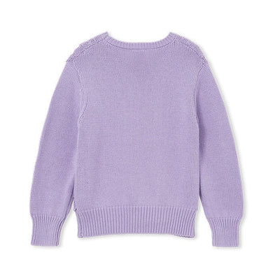 MILKY | Girls Detail Knit Jumper - Lilac