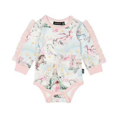 rock your baby Baby Girls Fairy Tales Long Sleeve Bodysuit
