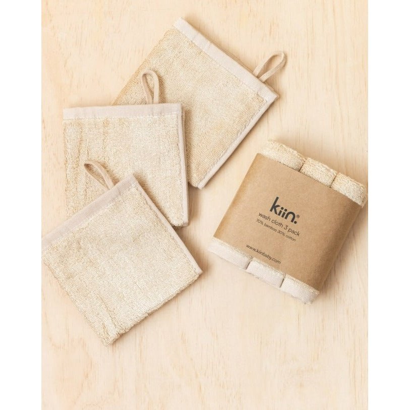 Wash Cloths 3 Pack Oat