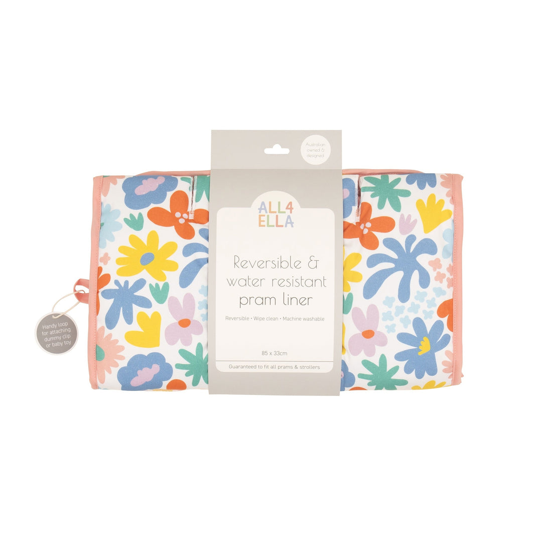 Pram Liner Bright Floral Cinnamon Street Kids