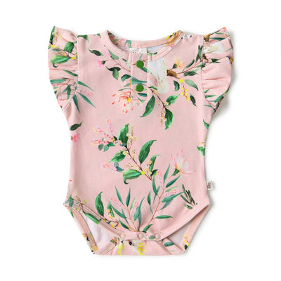 Baby Girls Short Sleeve Bodysuit Cockatoo