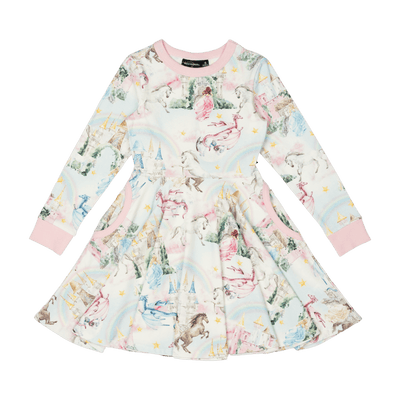 rock your baby Girls Fairy Tales Long Sleeve Waisted Dress