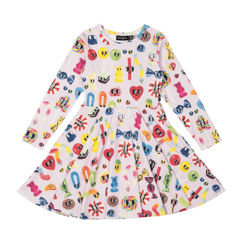rock your baby Girls Candyland Waisted Dress