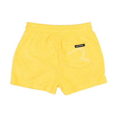 Girls Yellow Terry Shorts