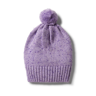WILSON & FRENCHY | Knitted Hat - Pastel Lilac Fleck (6546938527804)