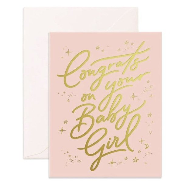 Congrats Baby Girl Greeting Card