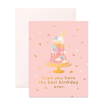 Best Birthday Cake Greeting Card (6622245552188)