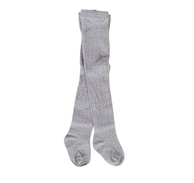 PEGGY | Baby Girls Tights - Grey Marle
