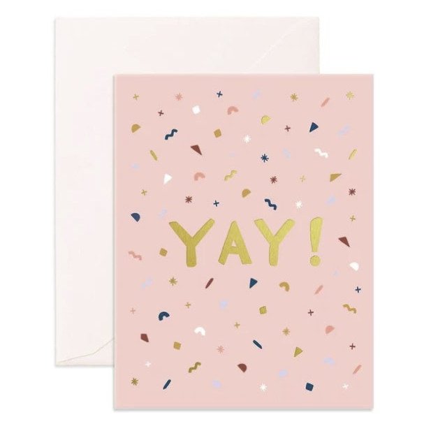 Yay Confetti Greeting Card